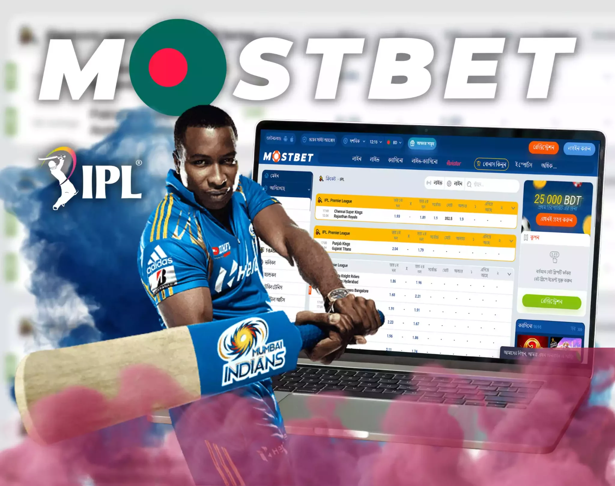 Вход в систему Mostbet RU